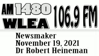 Wlea Newsmaker, November 19, 2021, Dr Robert Heineman