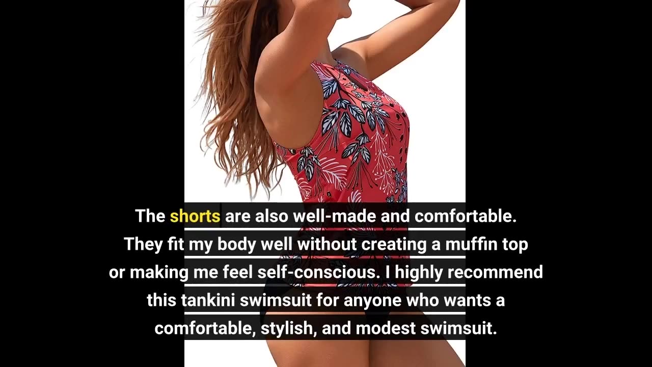 Yonique Tankini Swimsuits for Women Tummy control Bathing Suits