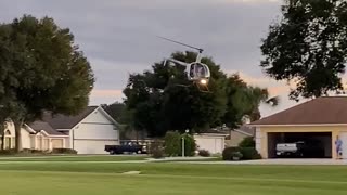Helicopter takes off from my front yard!