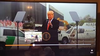 President Trump down at the border wall