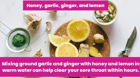 5 foods to eat when you have a sore throat