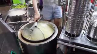 Thailand Street Food Thai Noodles Soup