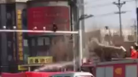 Chinese suicidal man saved by firefighters