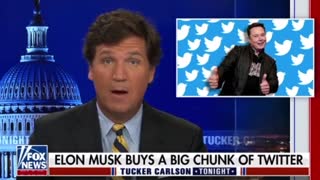 Tucker Discusses Elon Musk Buying A HUGE Portion Of Twitter