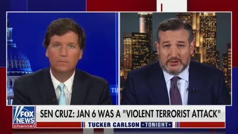 Carlson Tears Into Ted Cruz for Calling Jan. 6 a ‘Terrorist Attack’ As Senator Grovels Before Him
