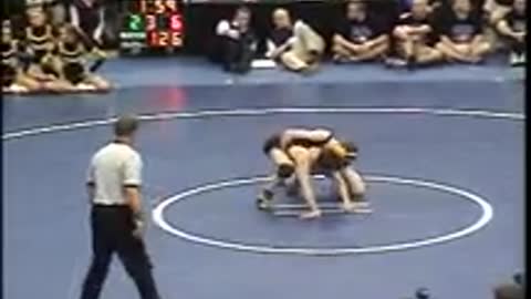 Cory Clark vs Eric DeVos Iowa HS State wrestling tournament Des Moines Iowa #2