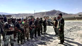Afghan forces guard Bagram airbase