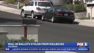 Thief caught on camera stealing mail-in ballots