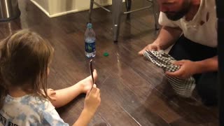 Adorable Moment Father Pranks Daughter