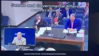 This shit is crazy Louisiana state Senate