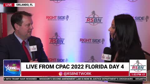 MD. Gubernatorial Candidate Dan Cox Full Interview with RSBN's own Grace Saldana at CPAC 2022