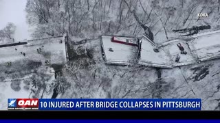 10 injured after bridge collapses in Pittsburgh