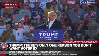 Donald Trump: The Reason Why We Don't Have Voter ID Is...
