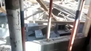 house roof falling