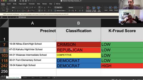 Audit the Vote Hawaii: Seth Keshel Precinct Heat Map Methodolgy