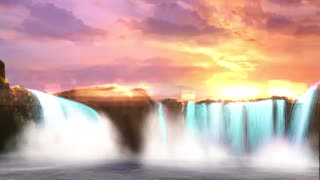 Amazing waterfall scenery Free footage