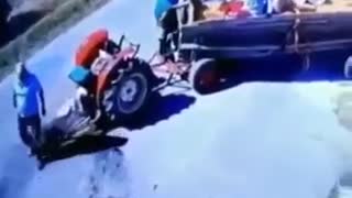 Tractor fail accident