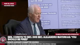 Cornyn to Mayorkas: 'You Should Be Fired'