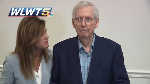 Senator Mitch McConnell froze up again