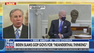 Joe Biden Calls Texas Governor a Neanderthal and His Response Says it All