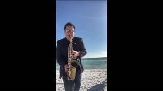 Happy Birthday Song Saxophone Cover Beach Performance