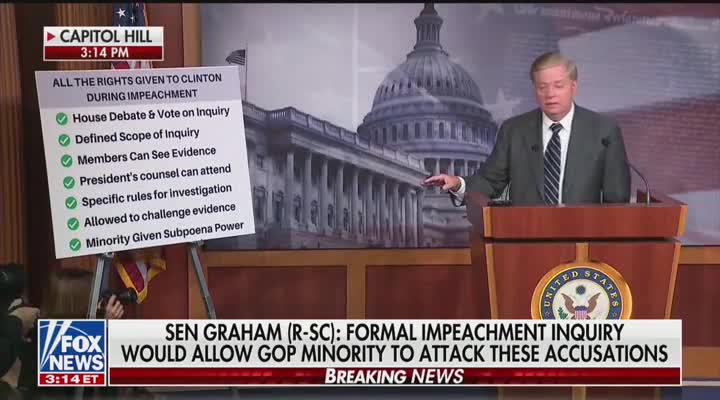 Lindsey Graham Introduces Legislation On Impeachment