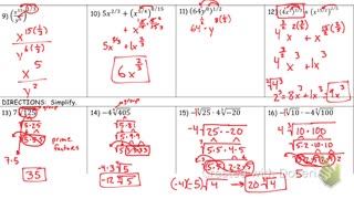 Simplifying Radicals with nth roots