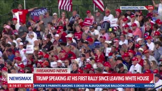 President Trump tells the story of the snake at rally in Wellington, Ohio