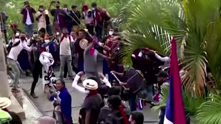 Colombian President addresses violent protests