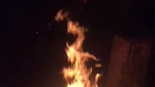 Campfire slow motion