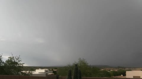 Thunderstorm and Rainbow Shard near Tucson, AZ