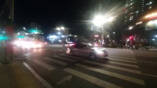 Seoul South korea Street night video