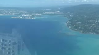 Flying into Jamaica