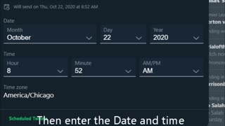 How to schedule a tweet on twitter