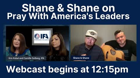 Shane & Shane on IFA's Pray With America's Leaders