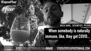 Pfizer Scientist Nick Karl Confronted By James O'Keefe Over Shocking 'Natural Immunity' Admission
