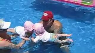 Baby Twins Pool Party