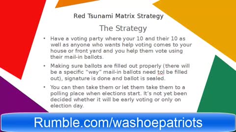 US Red Tsunami Matrix Strategy