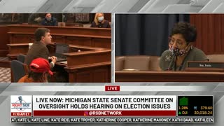 Witness #1 testifies at Michigan House Oversight Committee hearing on 2020 Election. Dec. 2, 2020.