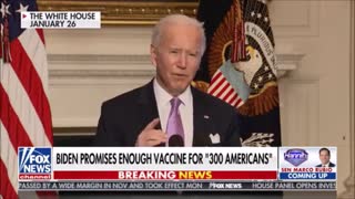 Joe Biden Promises 300 Vaccines To Stop The Pandemic