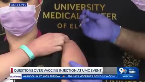Fake vaccine injections