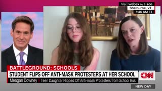 Mother of student who flipped off anti-mask protestors: “I’m proud of my daughter”