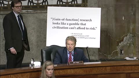 Dr. Rand Paul Questions Dr. Fauci on Gain of Function Research - November 4, 2021