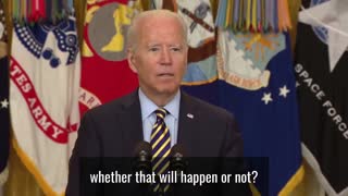 WATCH: Joe Biden Claims in July Taliban Won't Take Back Afghanistan
