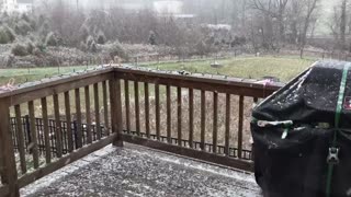 It’s snowing in Royersford, PA, Wednesday, December 9, 2020