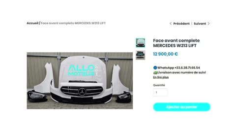ALLOMOTEUR.COM - Face avant complete MERCEDES W213 LIFT
