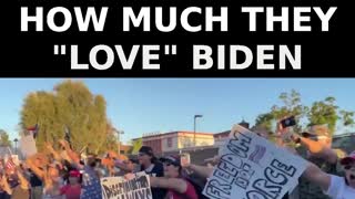 People show Biden their eternal love