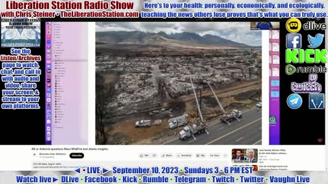 🔴 LIVE Sept. 10, 2023, 3-6 PM EST: Liberation Station Radio Show with Chris Steiner