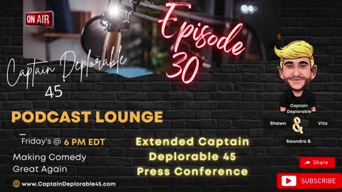 Jimmy Failla reacts to Captain Deplorable 45 Ad! Captain Deplorable 45 Podcast E30