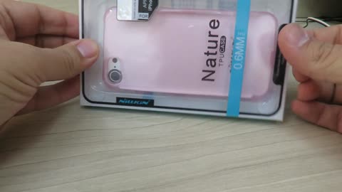 Capa para iPhone 7 Nillkin Ultra Fina Rosa Translúcida
